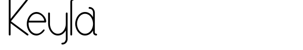 Keyla font preview