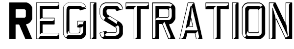 Fonte Registration Plate UK