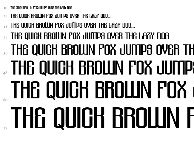 Solace for Sadist font waterfall