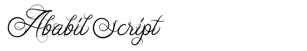 Fonte Ababil Script