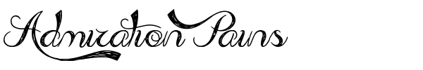Fonte Admiration Pains
