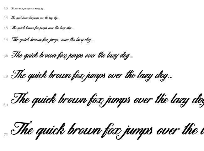 Motherland font waterfall