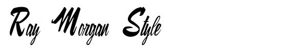 Fonte Ray Morgan Style