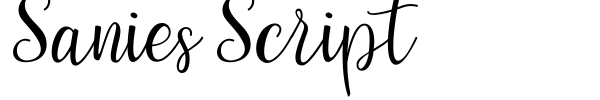 Fonte Sanies Script