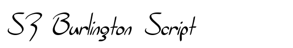 Fonte SF Burlington Script