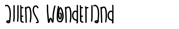 Allens Wonderland font preview