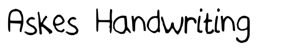 Fonte Askes Handwriting