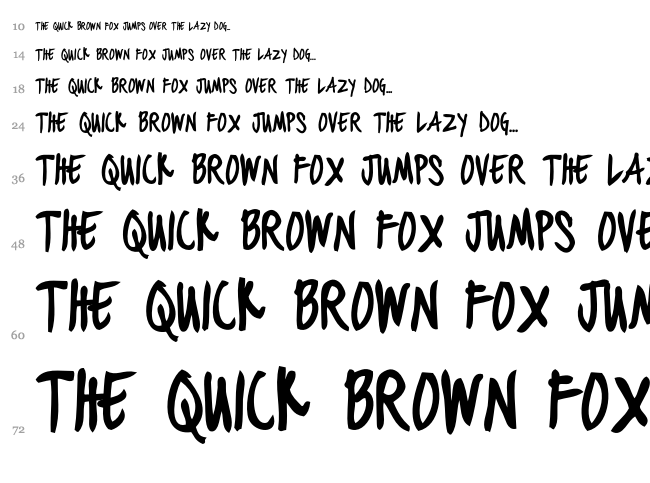 Black Jacket Boys font waterfall