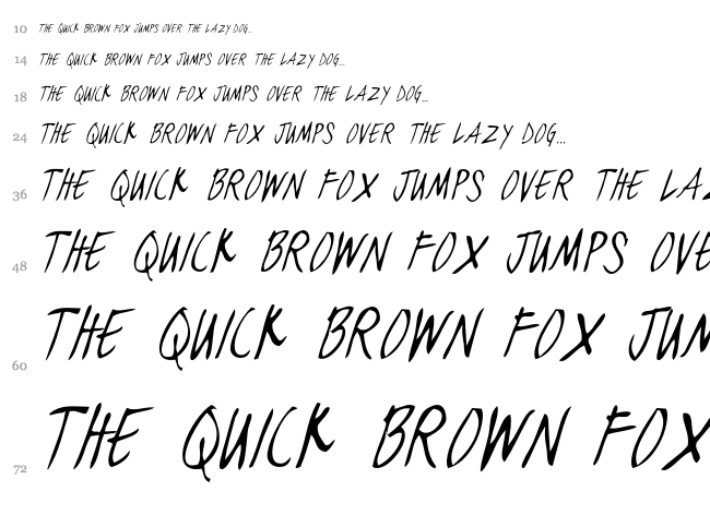 Black Jacket Boys font waterfall