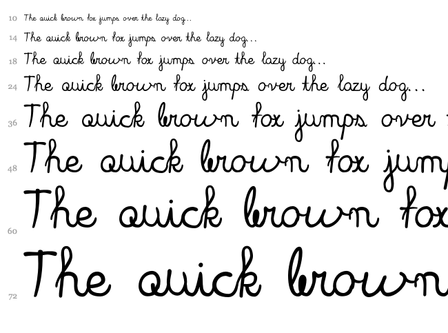 Blackboard Ultra font waterfall