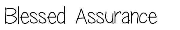 Fonte Blessed Assurance