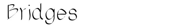 Bridges font preview