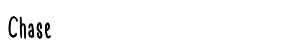 Chase font preview