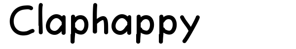 Claphappy font preview