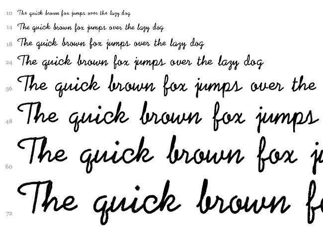 Coalpen font waterfall