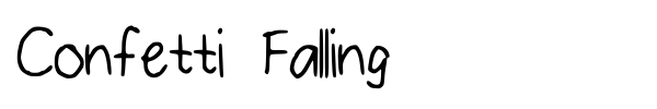 Fonte Confetti Falling