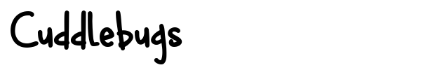Cuddlebugs font preview