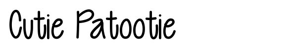 Fonte Cutie Patootie
