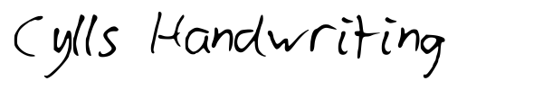 Fonte Cylls Handwriting
