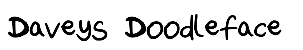 Fonte Daveys Doodleface