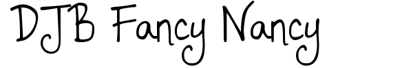 Fonte DJB Fancy Nancy