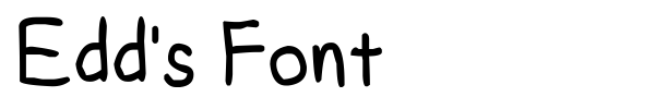 Fonte Edd's Font