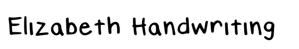 Fonte Elizabeth Handwriting