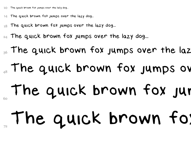 Elizabeth Handwriting font waterfall