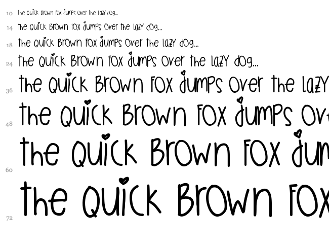 Ginger Cookies font waterfall