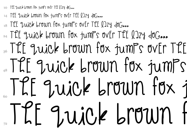 Give Me Back The Nights font waterfall