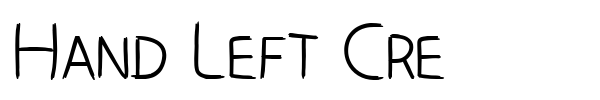 Fonte Hand Left Cre