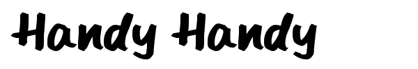 Handy Handy font preview