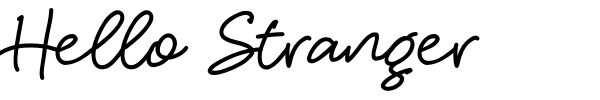 Fonte Hello Stranger