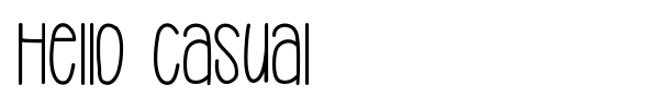Fonte Hello Casual