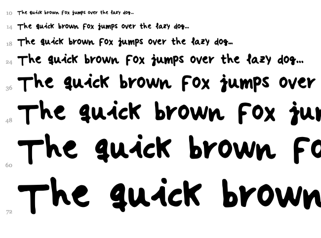 Hermida Pro font waterfall