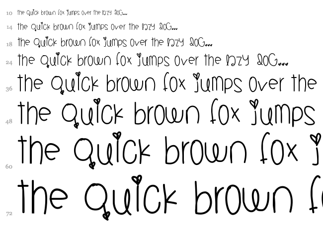 Jamba Juicy font waterfall