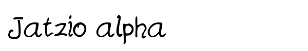 Fonte Jatzio alpha