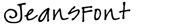 Fonte JeansFont