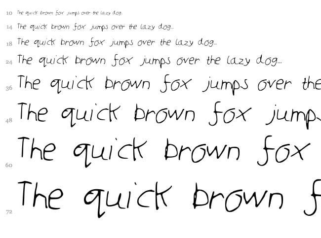 Josh Cooper font waterfall