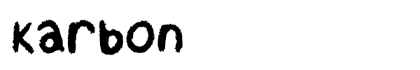 Karbon font preview