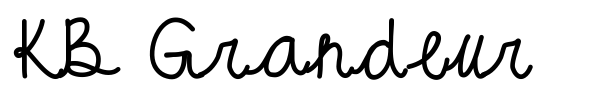 KB Grandeur font preview