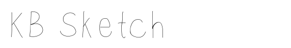 KB Sketch font preview