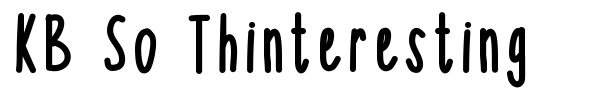 Fonte KB So Thinteresting