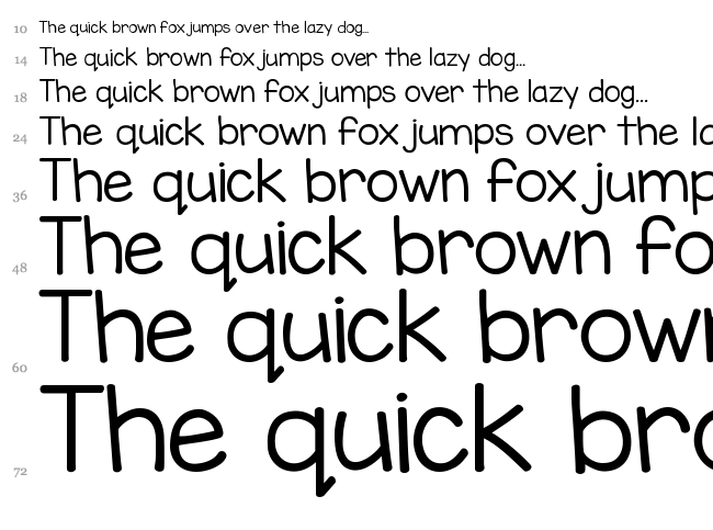 KG Miss Kindergarten font waterfall