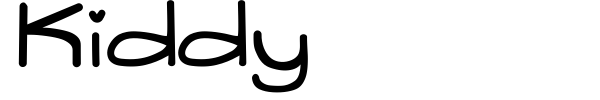 Kiddy font preview