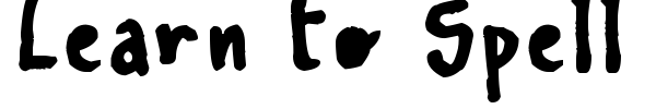 Fonte Learn To Spell