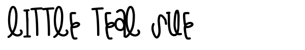 Little Teal Sue font preview