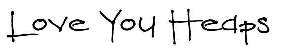 Fonte Love You Heaps