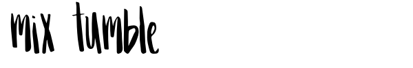Fonte Mix Tumble