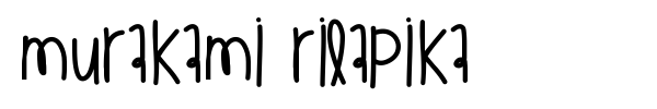 Fonte Murakami Rilapika